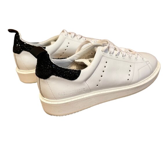 Golden Goose Deluxe Brand GGDB/Starter, White with Black Heel Accent, Size 39 - Picture 6 of 14